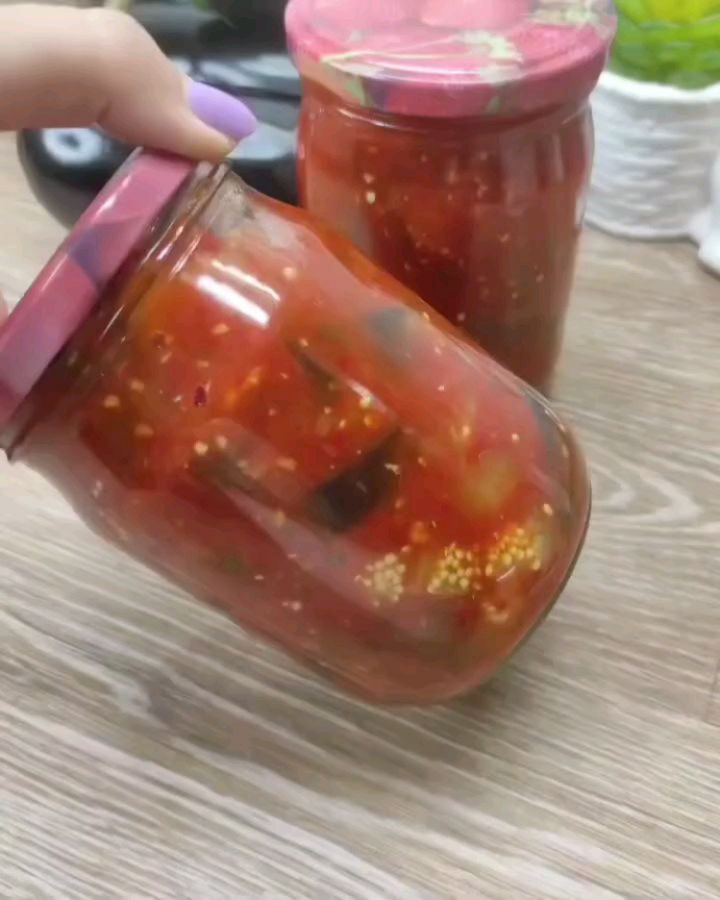 Winter Preserved Eggplant Salad