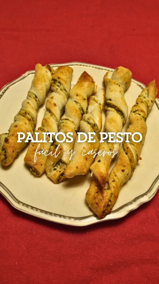 Pesto and Cheese Puff Pastry Sticks