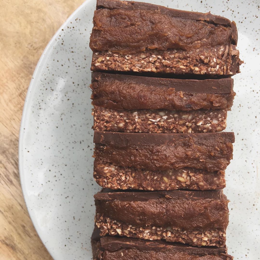 Vegan Gooey Chocolate Slice Dessert