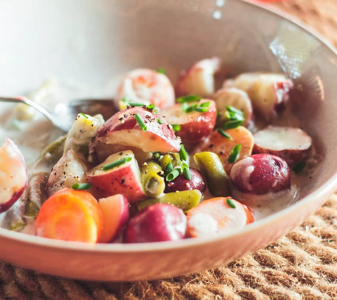 Traditional Vegan Hodge Podge from Nova Scotia