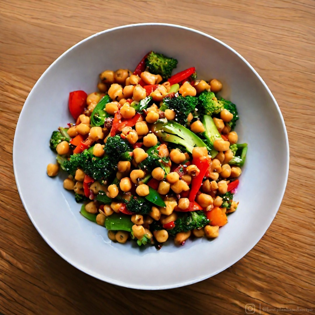 Vegan Chickpea and Vegetable Stir-Fry