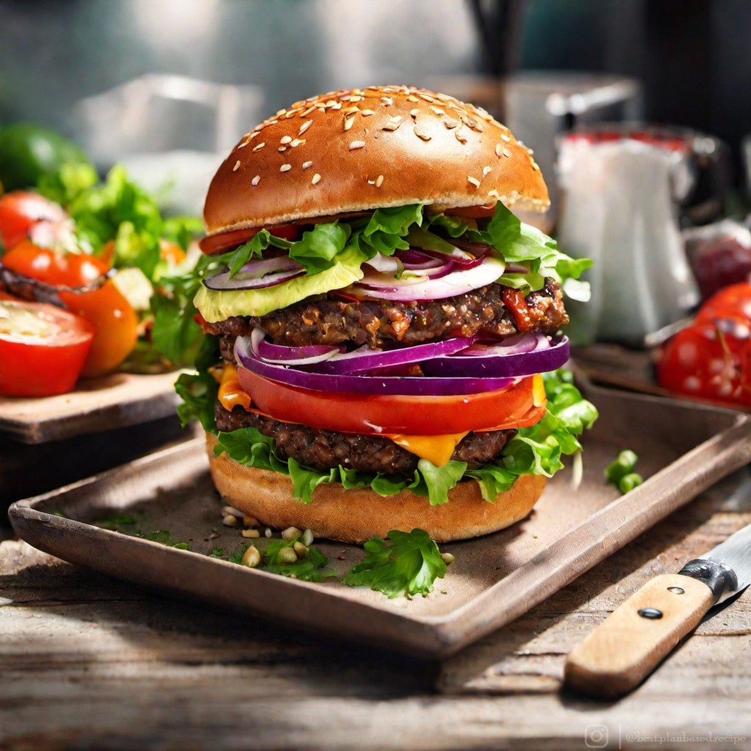Vegan Black Bean Quinoa Burger