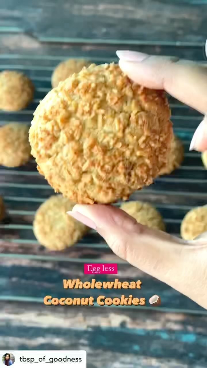 Whole Wheat Coconut Cookies