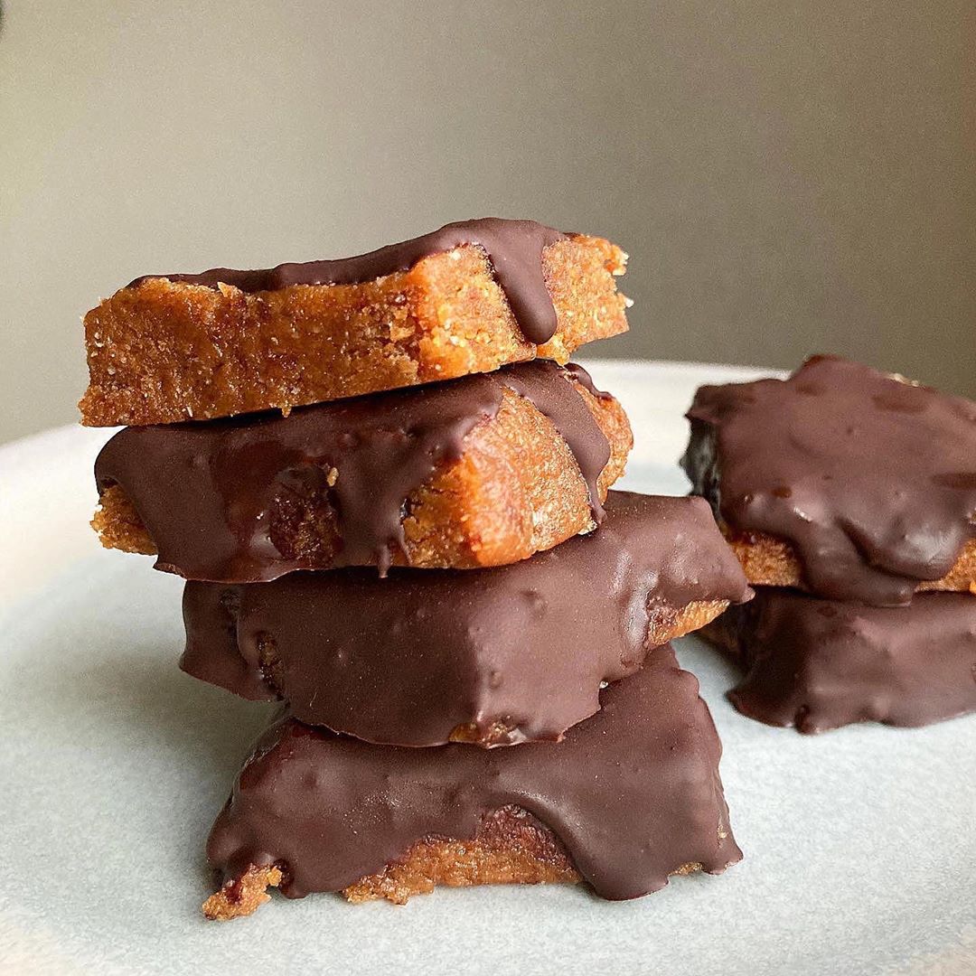 Date and Peanut Butter Chocolate Caramel Squares