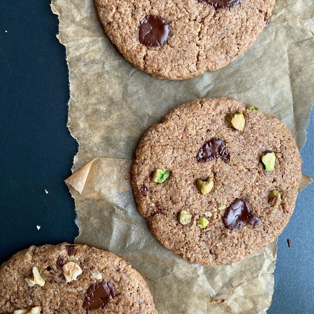 Dark Chocolate and Pistachio Fridge Cookies