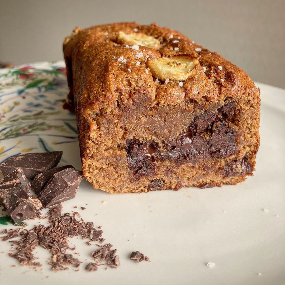Sea Salt Peanut Chocolate Banana Bread