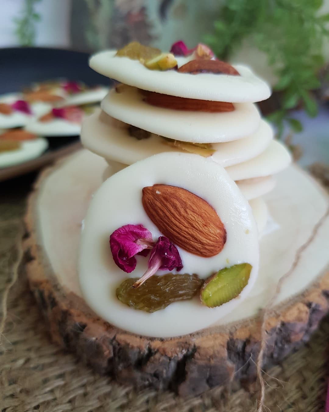 French Chocolate Mendiants with Toppings
