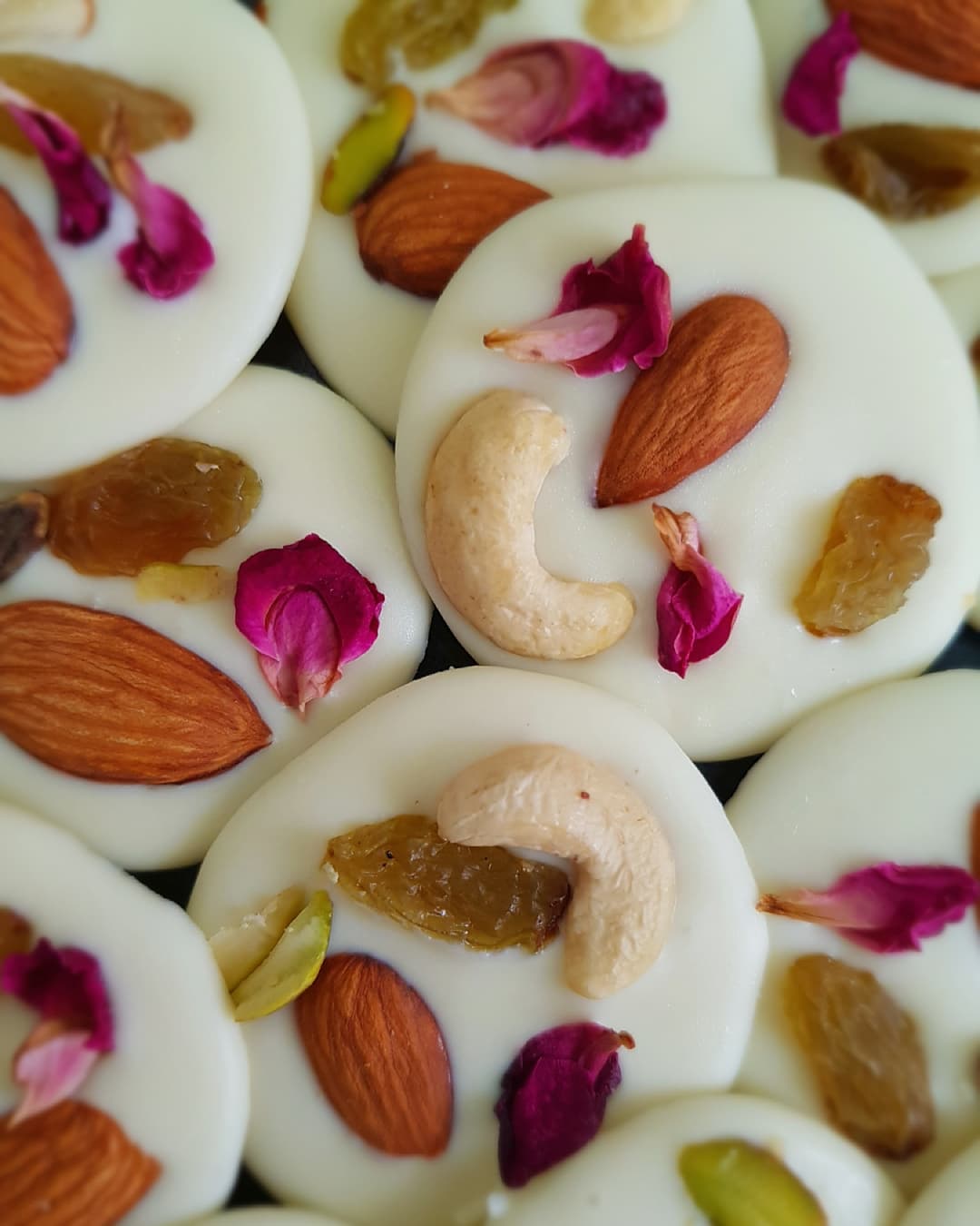 French Chocolate Mendiants with Toppings