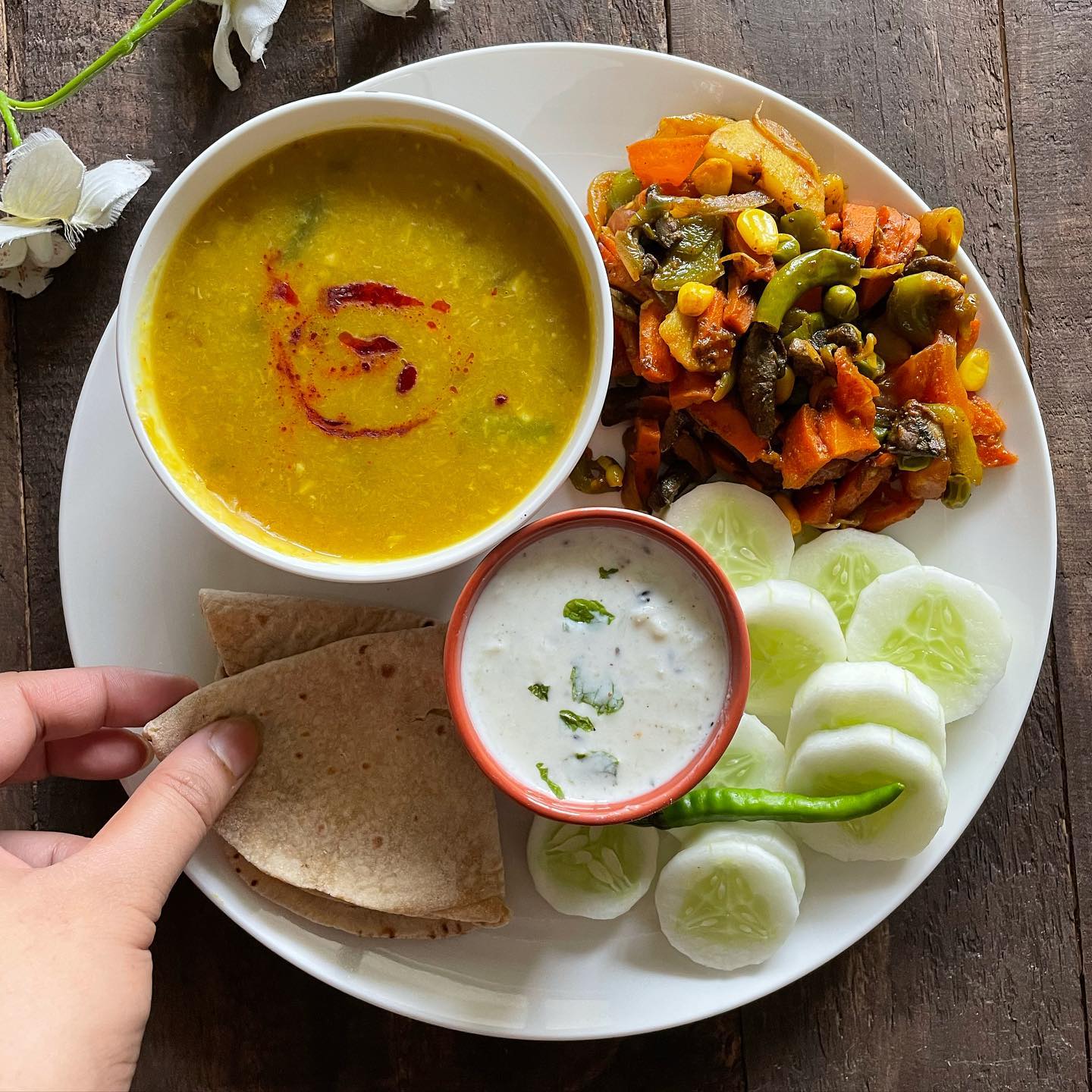 Indian Mixed Vegetable Stir-Fry