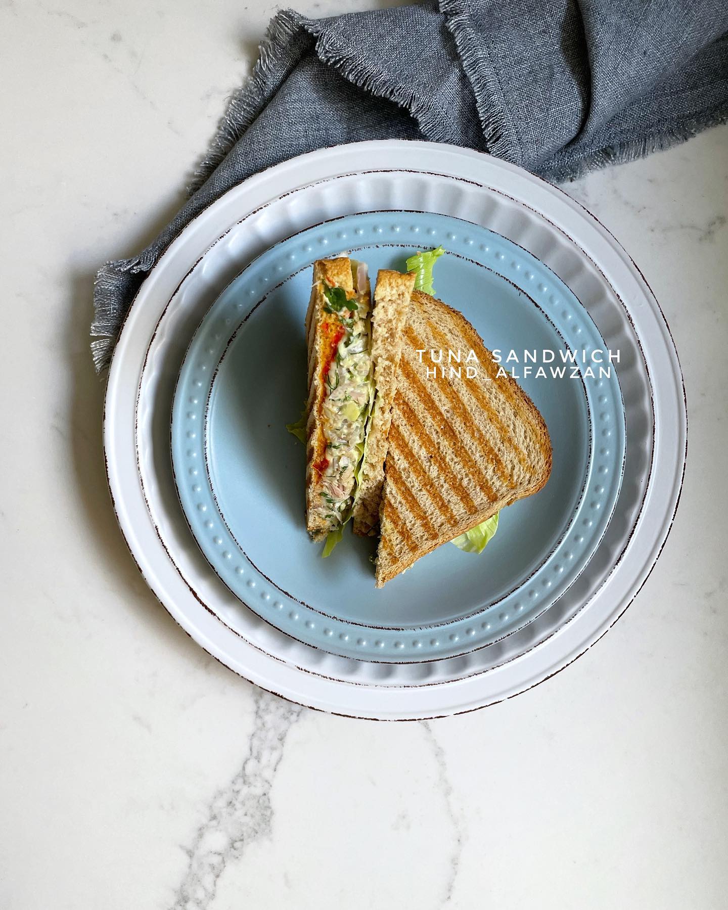 Tuna Sandwich with Avocado and Herbs