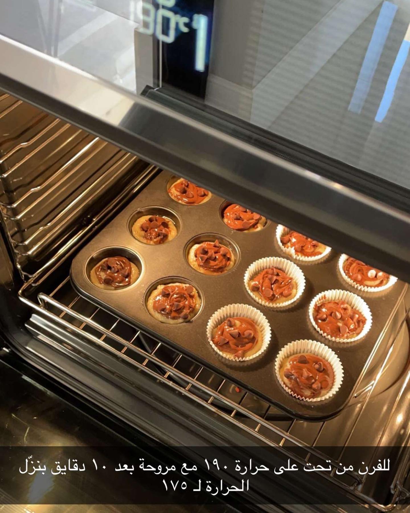 Nutella and Chocolate Chip Muffins