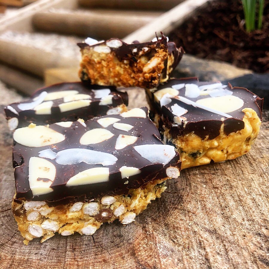 Chocolate Banana Cereal Bars