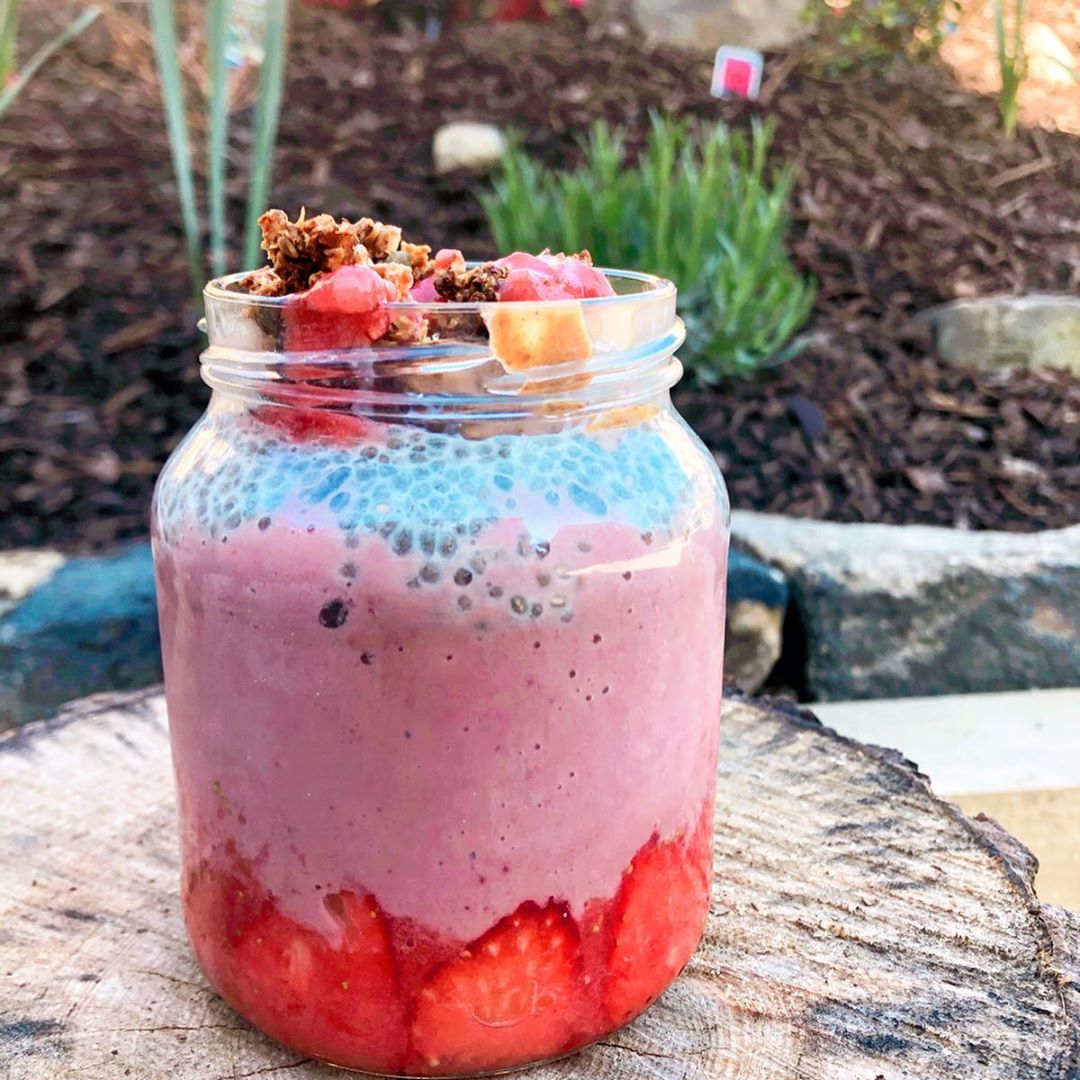 Tropical Breakfast Parfait with Fresh Fruits