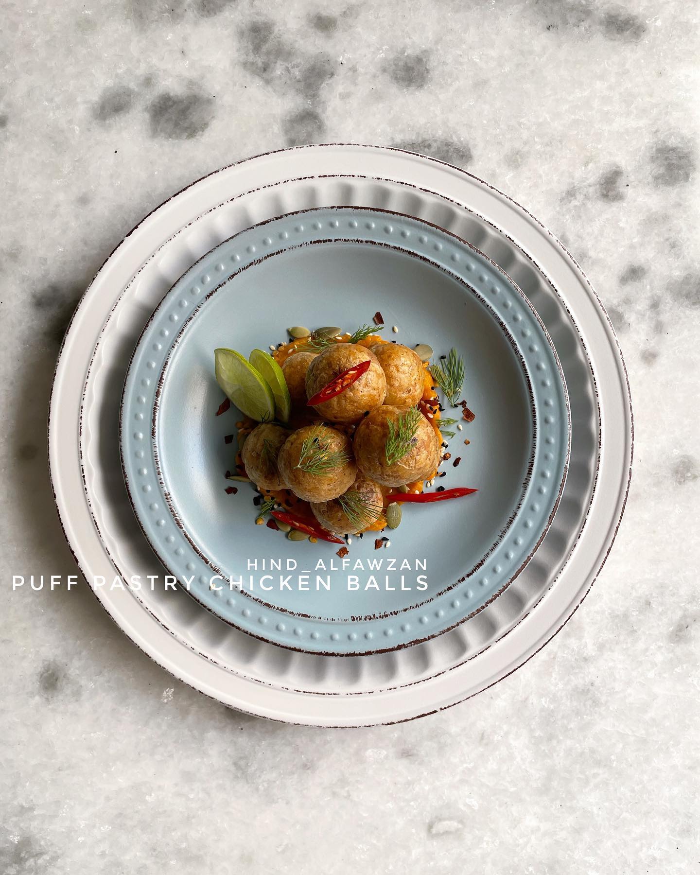 Chicken Puff Pastry Balls