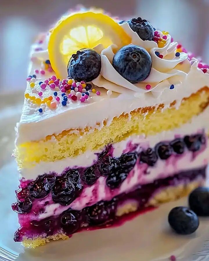 Summer Blueberry Lemon Cheesecake