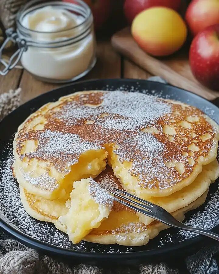 Easy Apple Yogurt Pancakes