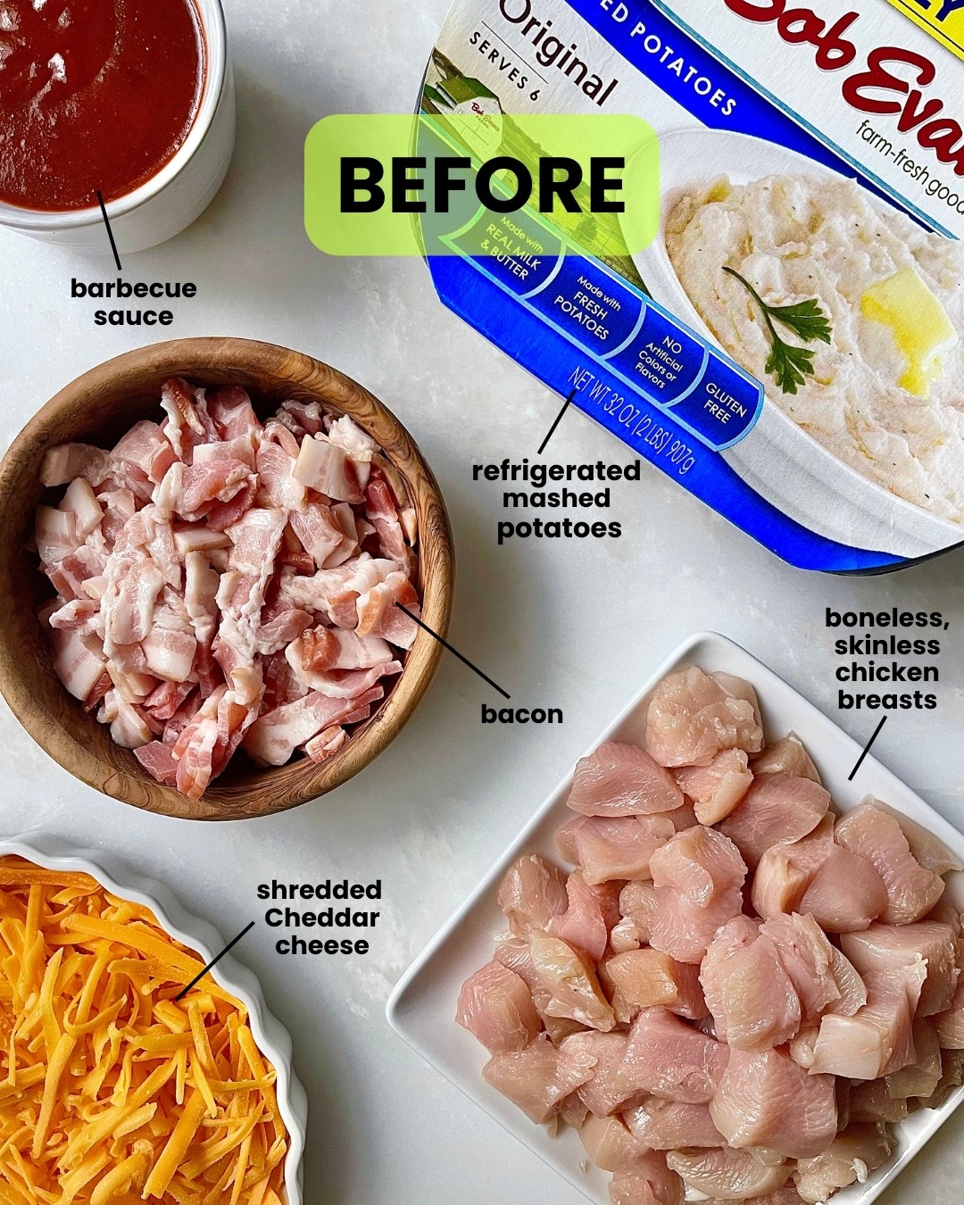 Loaded Potato Barbecue Chicken Casserole