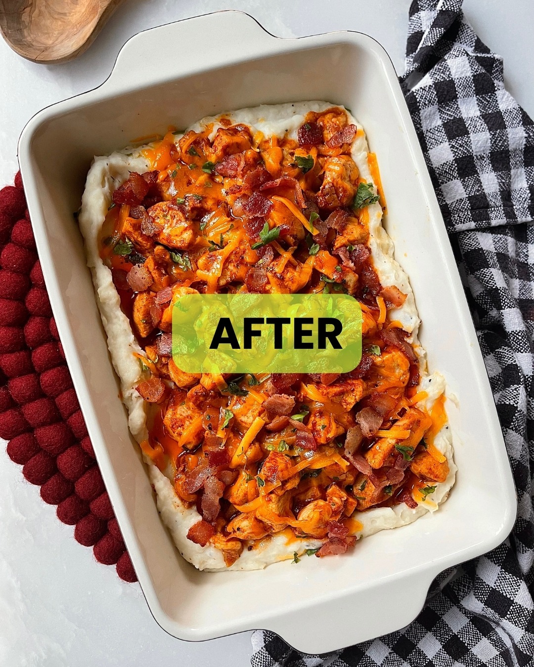 Loaded Potato Barbecue Chicken Casserole