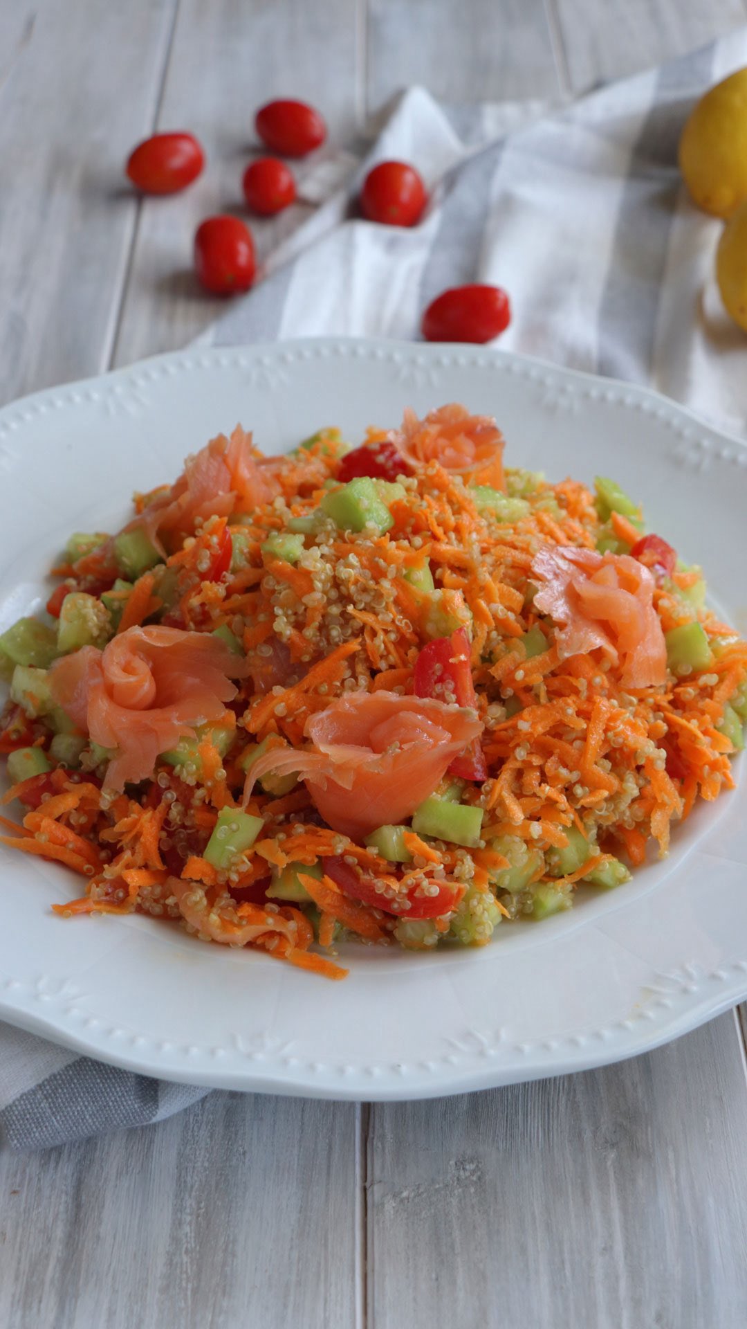 Quinoa and Smoked Salmon Salad