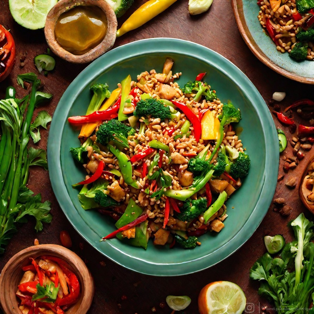 Vegan Vegetable Stir-Fry with Sauce