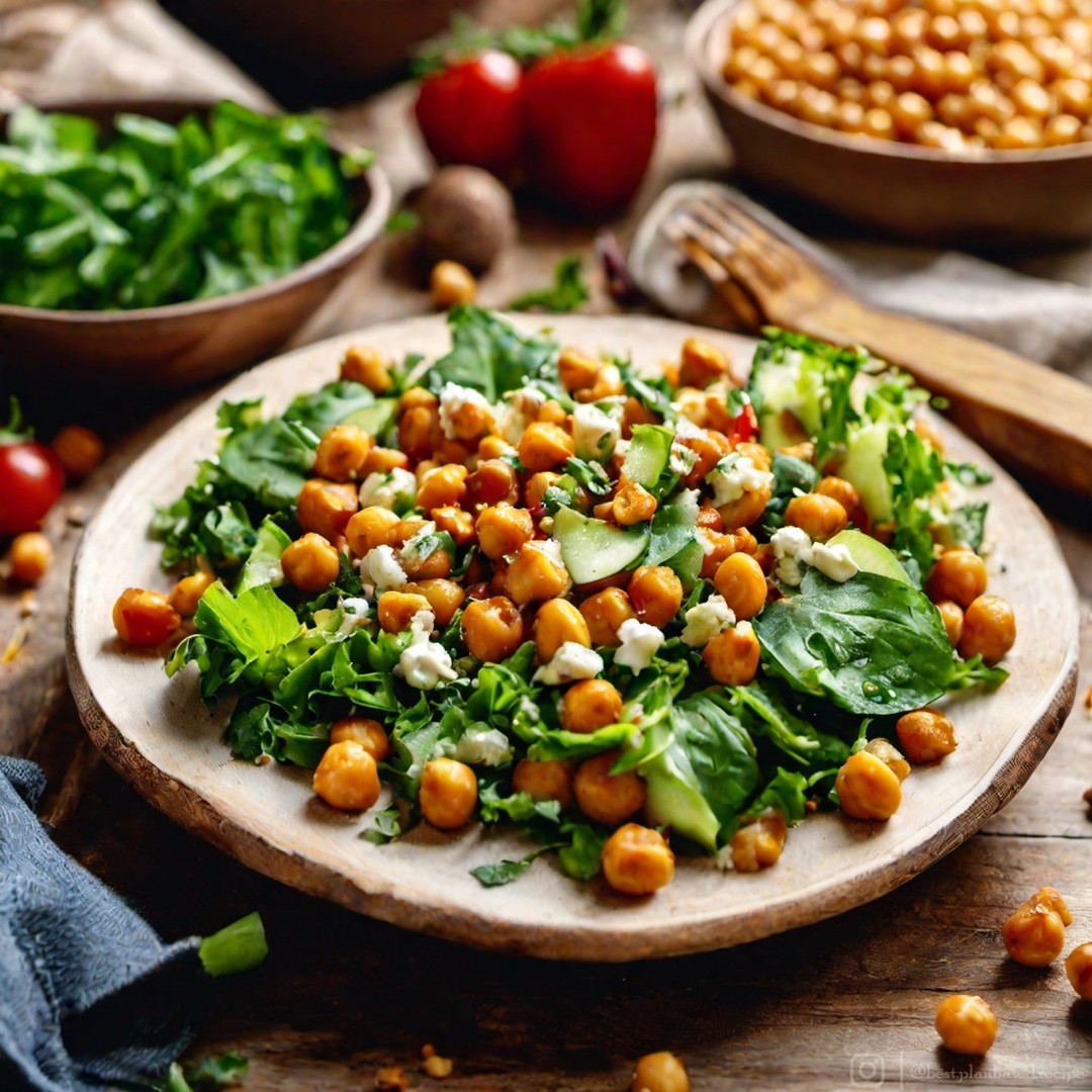 Vegan Buffalo Chickpea Salad