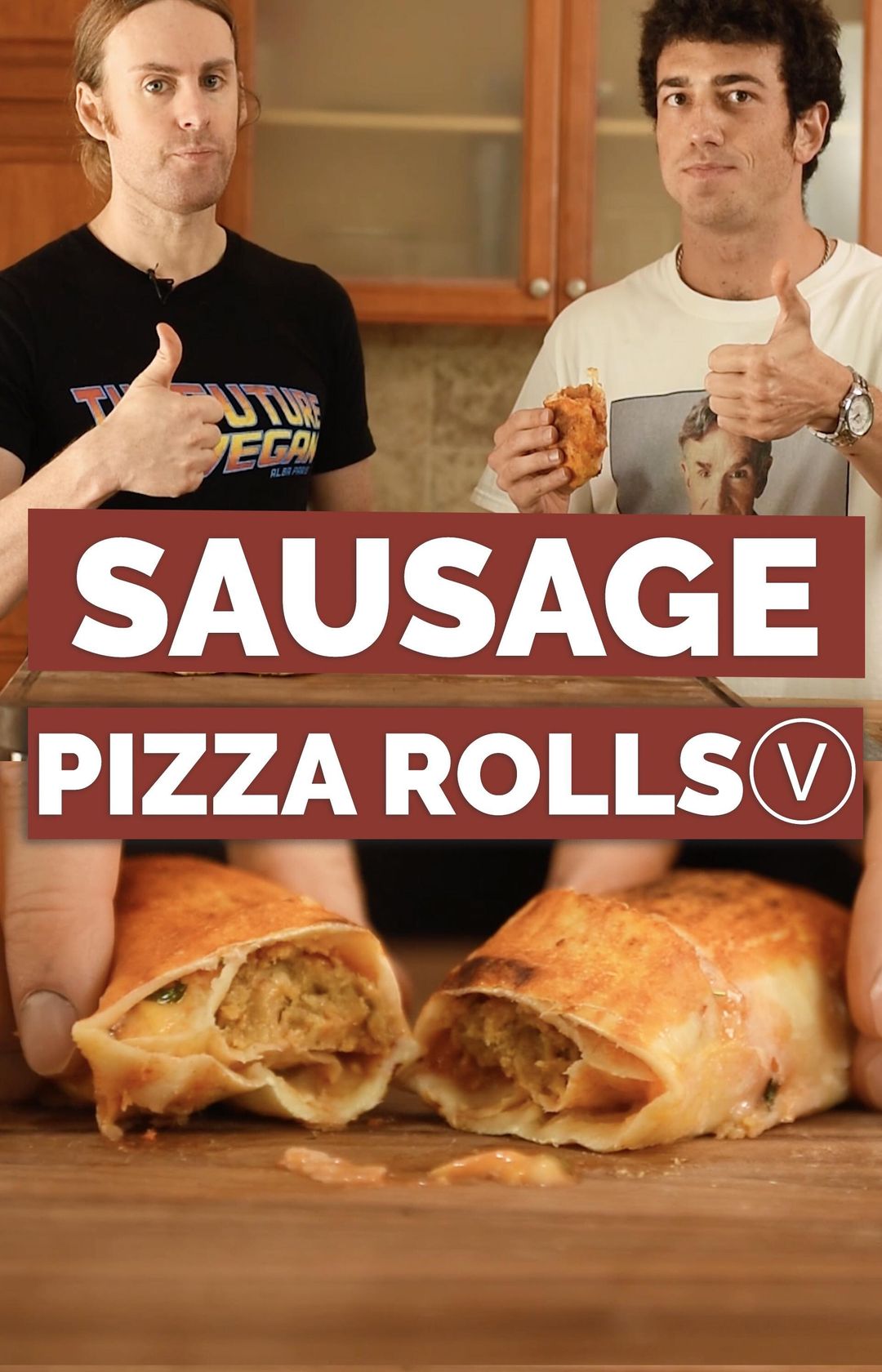 Vegan Sausage Pizza Rolls