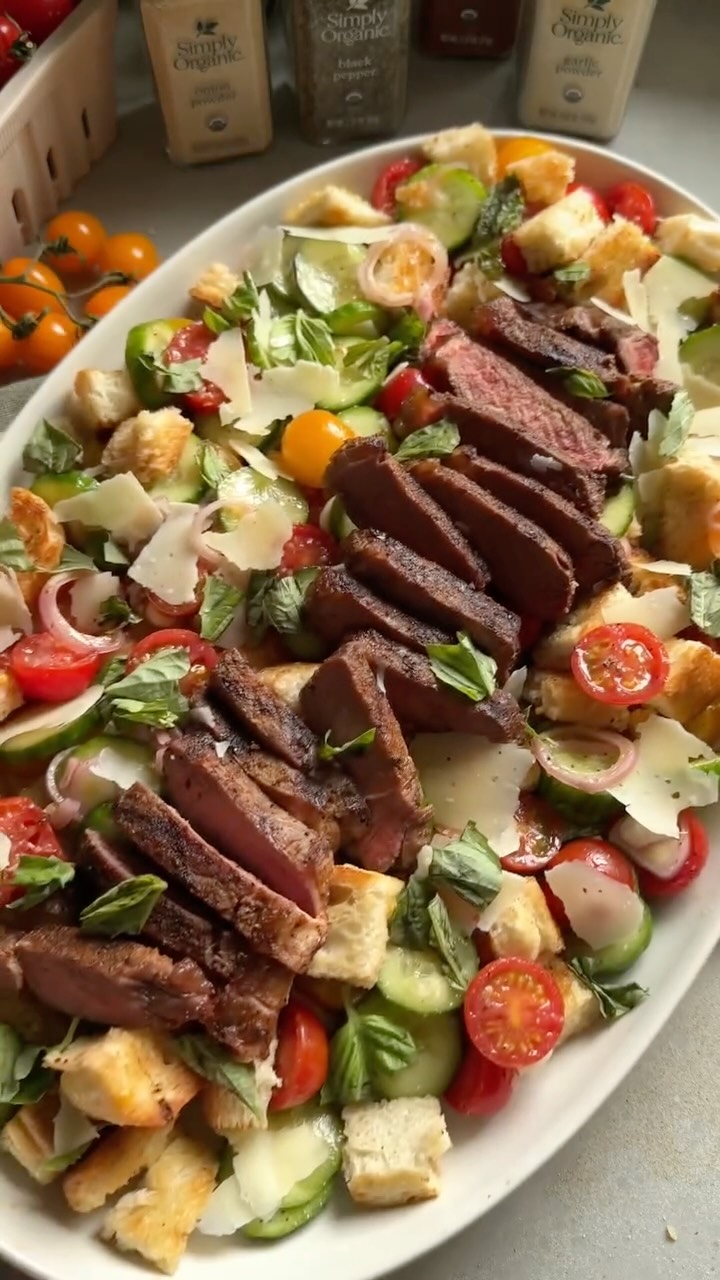 Grilled Steak Panzanella Salad