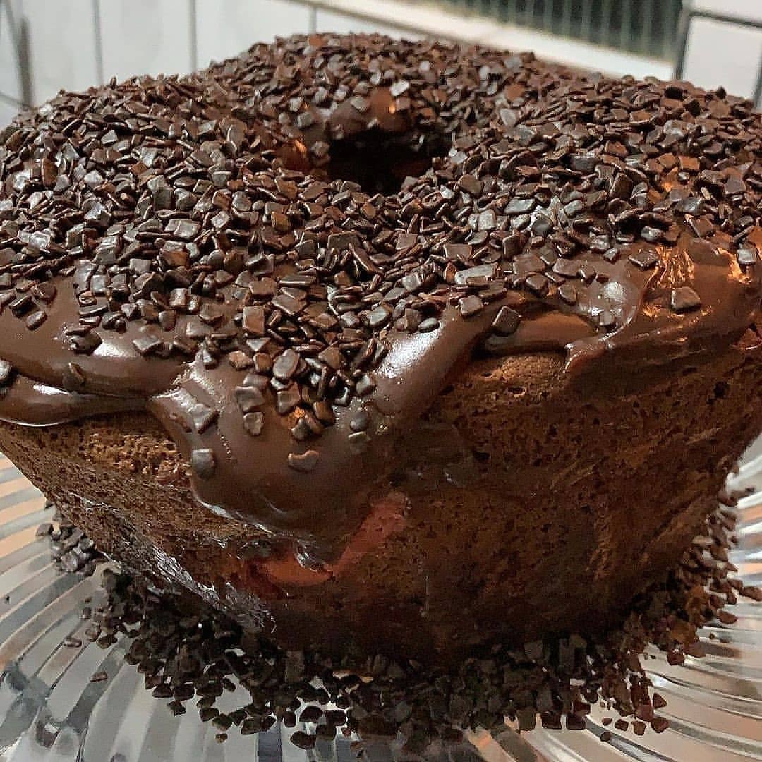 Moist Chocolate Cake with Strawberry Filling