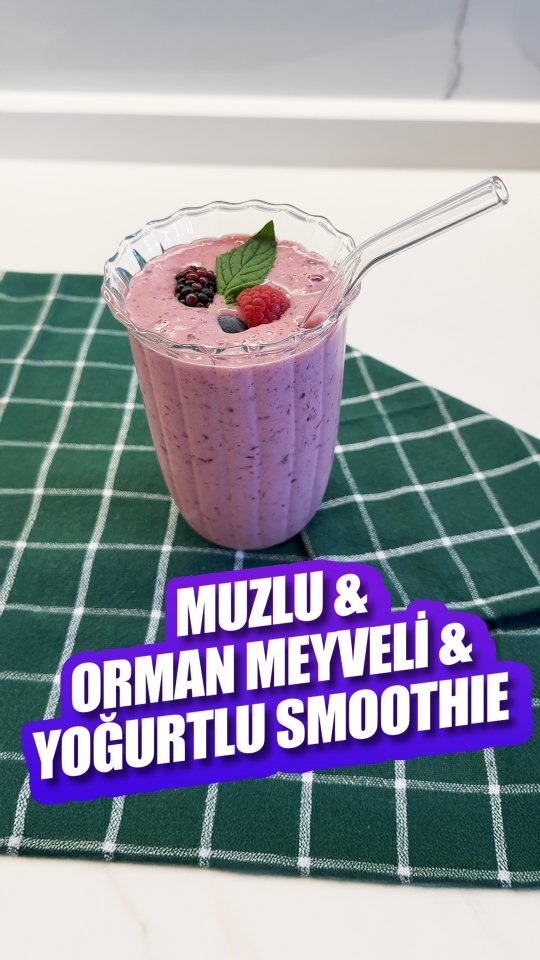 Banana Forest Fruit Yogurt Smoothie