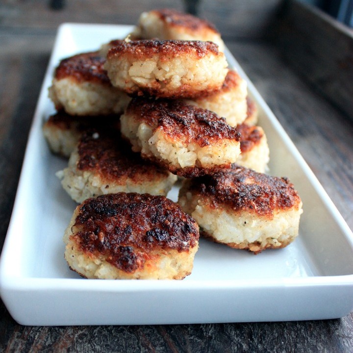 Vegan Cauliflower Rice Patties