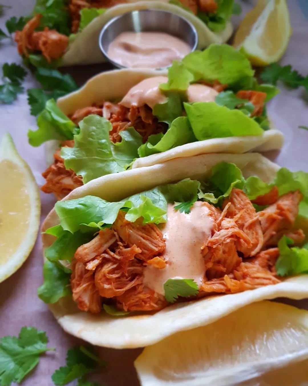 Spicy Chicken Tacos with Peri Peri Sauce