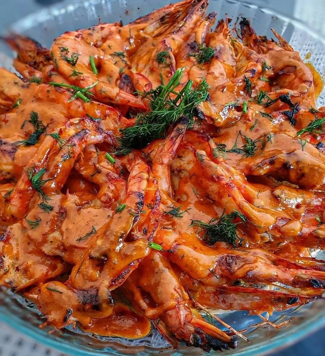Peri-Peri Prawns with Steers Sauce