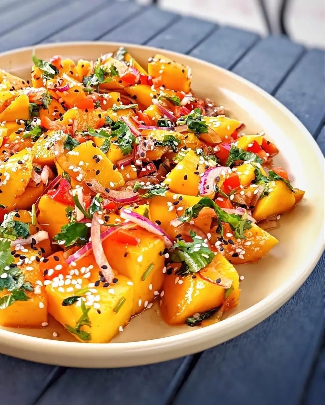 Refreshing Mango Salad with Umami Sauce