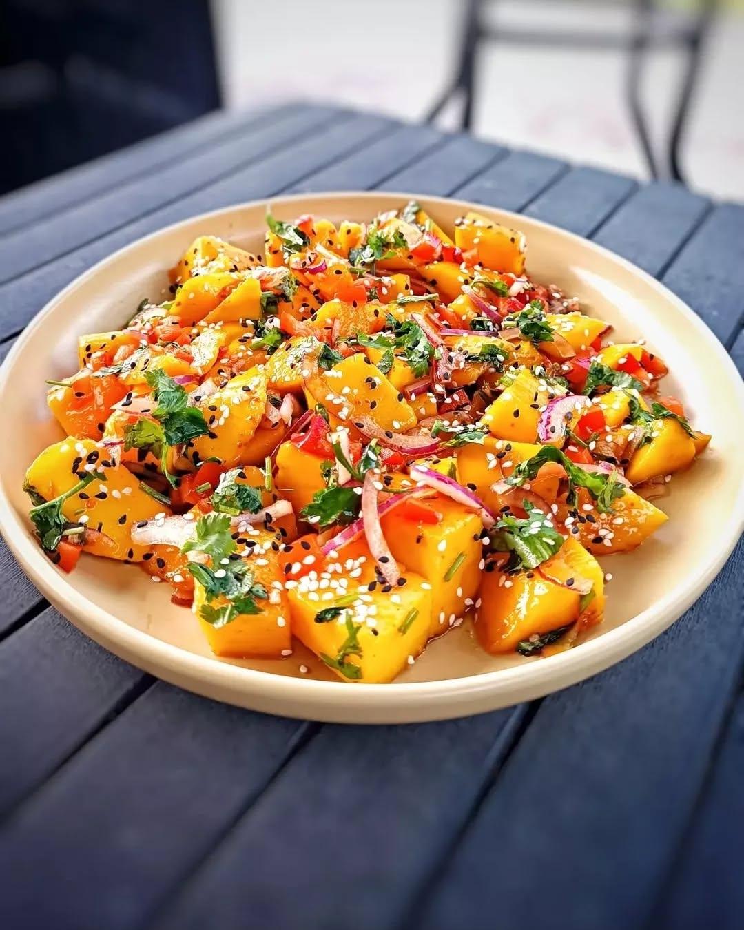 Refreshing Mango Salad with Umami Sauce