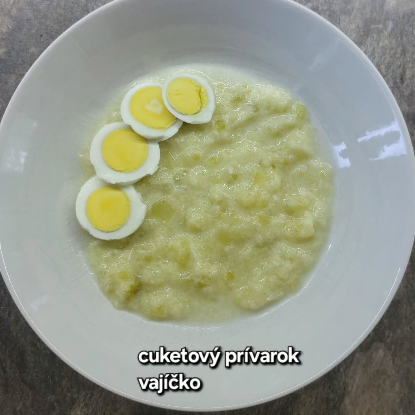 Zucchini and Potato Stew with Egg