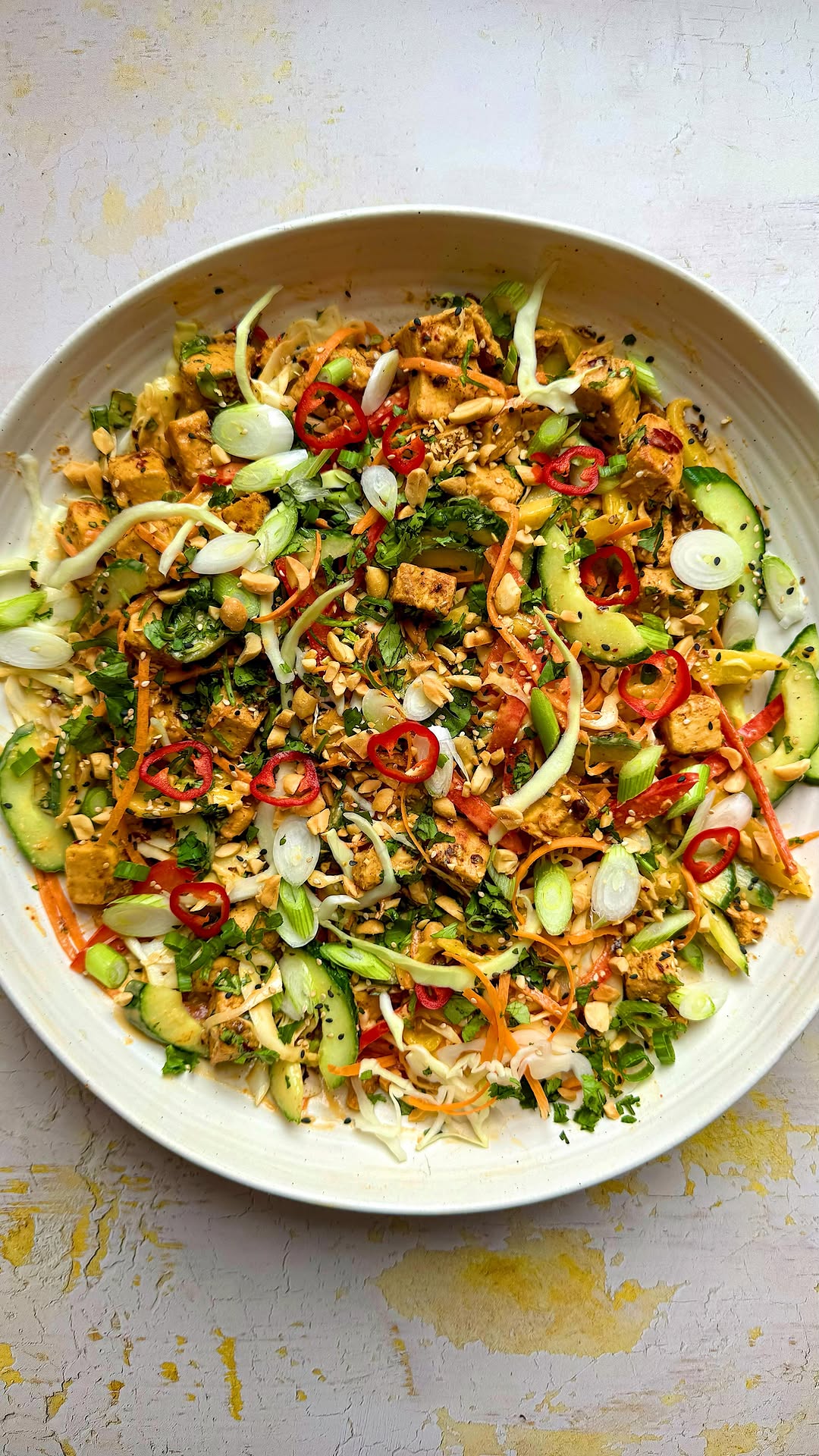 Veggie Chicken Satay and Mango Salad