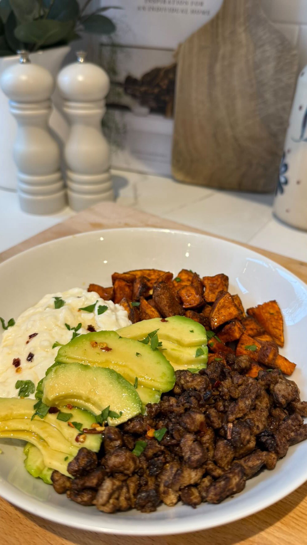 Hot Honey Cottage Cheese Bowl