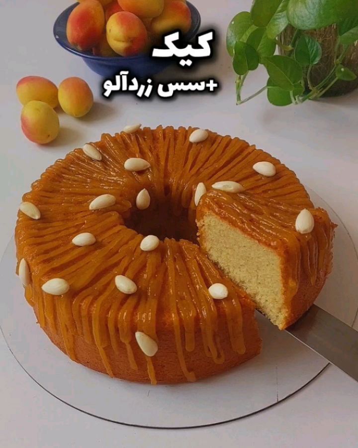 Delicious Fruity Apricot Cake with Sauce