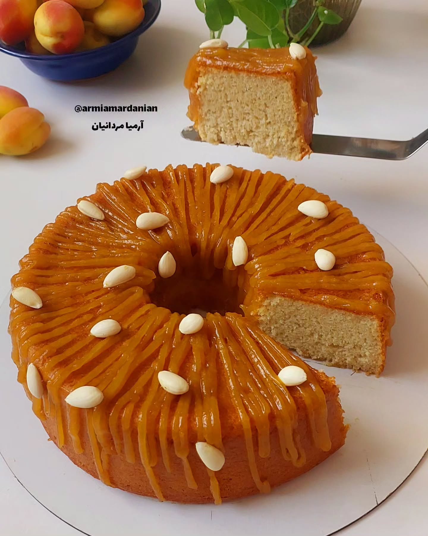 Delicious Fruity Apricot Cake with Sauce