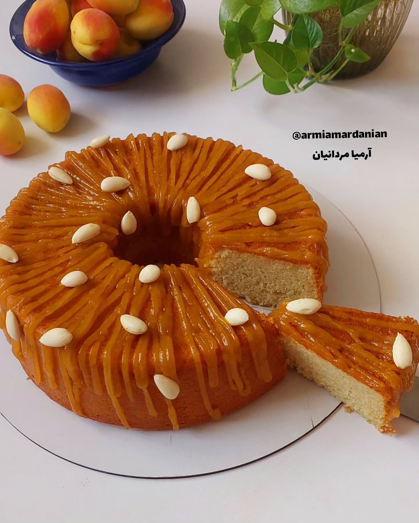 Delicious Fruity Apricot Cake with Sauce