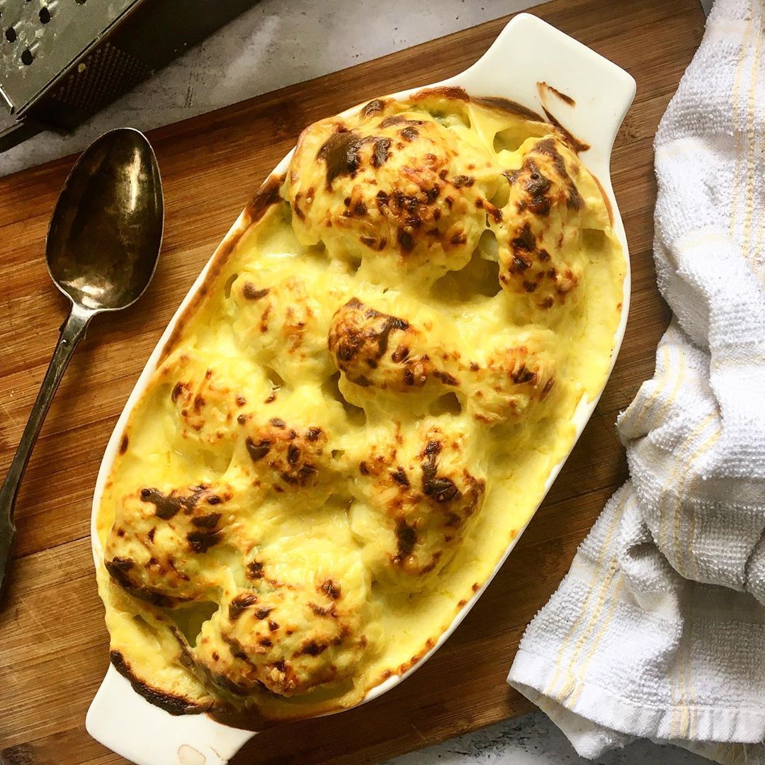 Delicious Homemade Cauliflower Cheese Side
