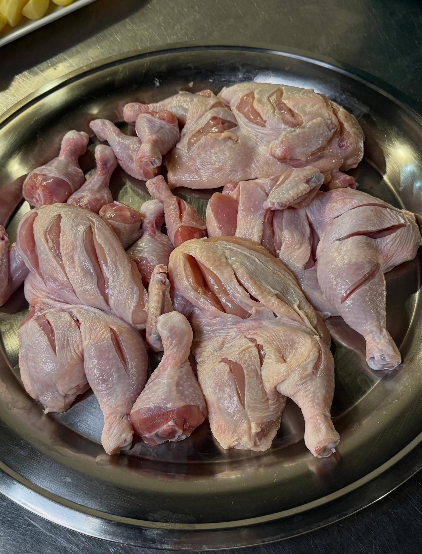 Marinated Chicken Buried in Coals