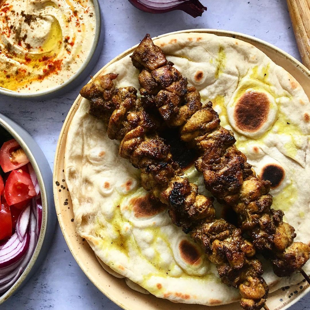 Chicken Shawarma with Homemade Flatbreads
