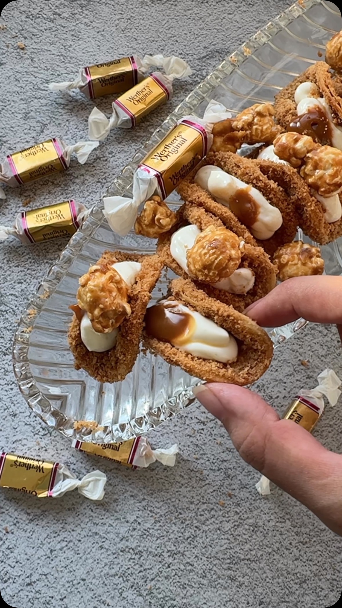 Sweet Cheese and Caramel Tacos