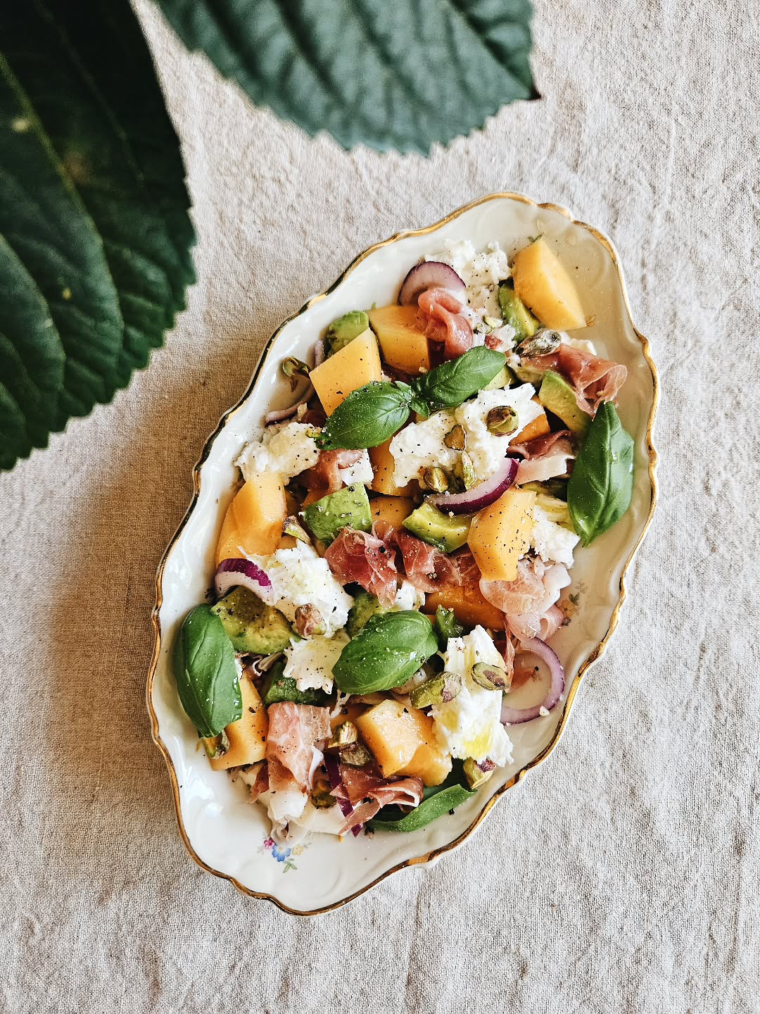 Melon Salad with Prosciutto