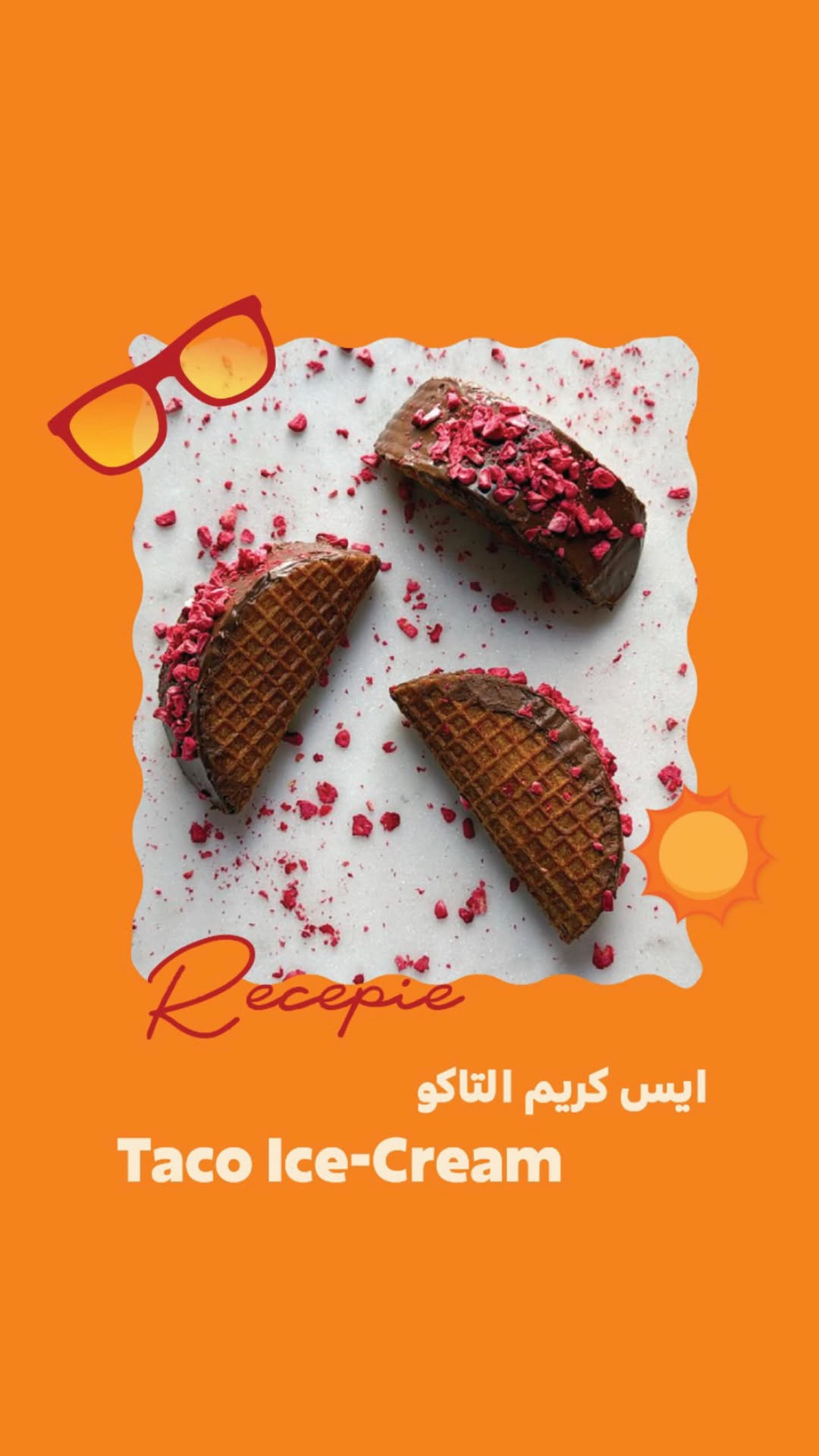 Hazelnut Chocolate Ice Cream Tacos