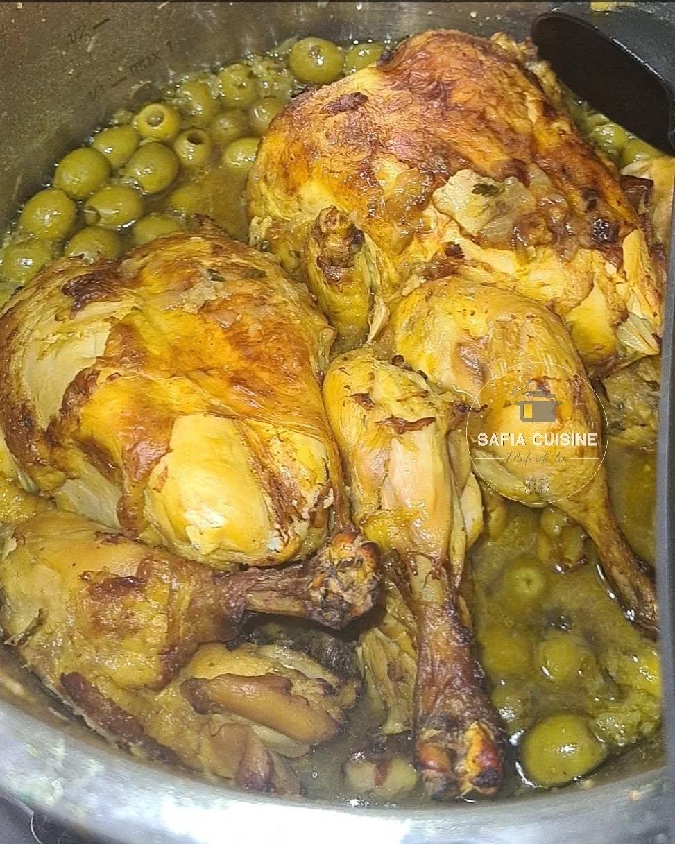 Moroccan Chicken with Green Olives