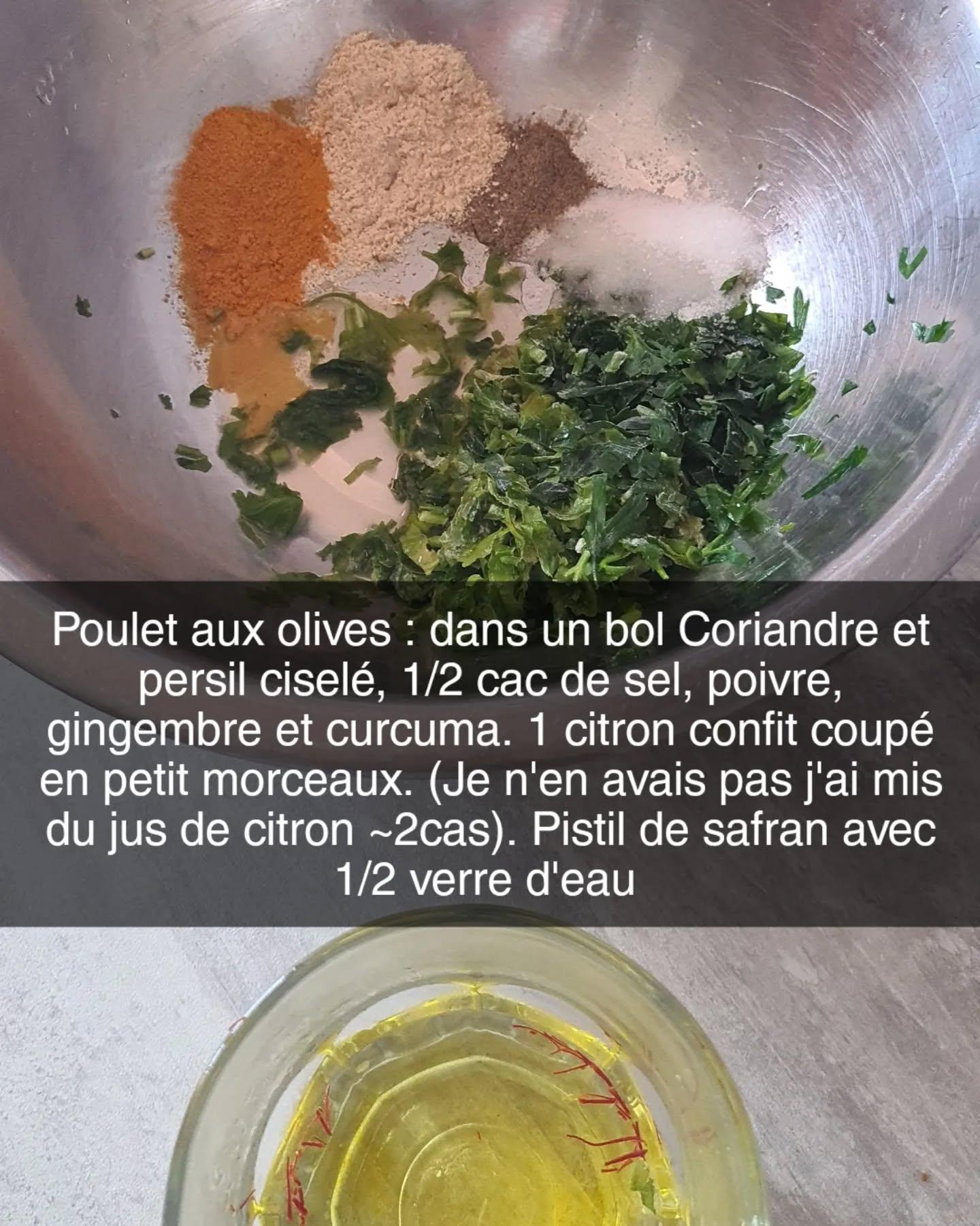 Moroccan Chicken with Green Olives