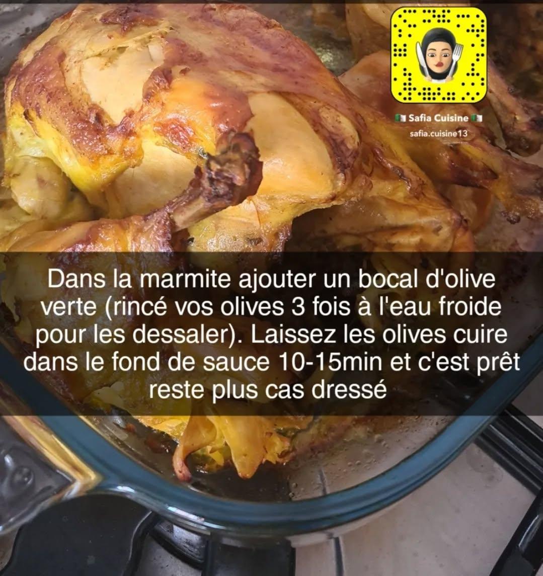 Moroccan Chicken with Green Olives