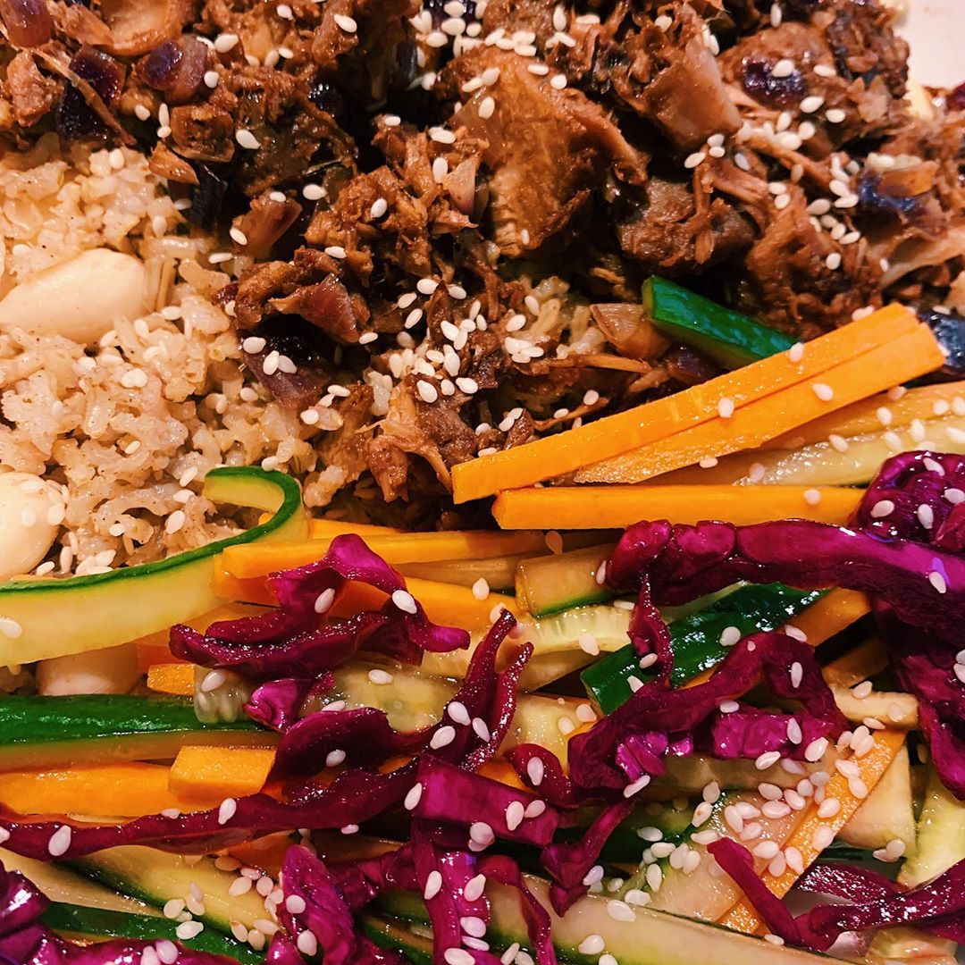 Autumnal Jackfruit Bowl